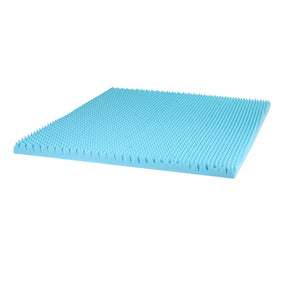 Invermere 8cm cool gel egg crate memory foam mattress topper with bamboo cover