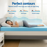 Giselle 12cm Ventilated Cool Gel Memory Foam Mattress Topper — 1000+ Support Points — Allure Home Collections
