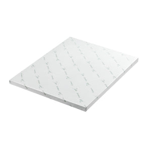 Cumberland 8cm ventilated cool gel memory foam mattress topper with bamboo cover