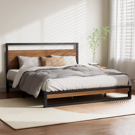 Alba Black King bed frame in a modern bedroom