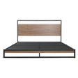 Artiss DANE king metal and MDF bed frame — full front view — Allure Home Collections