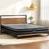 Artiss DANE double metal bed frame with Giselle mattress bundle — full view — Allure Home Collections