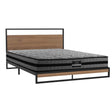 Artiss DANE queen metal bed frame with Giselle mattress — full view — Allure Home Collections