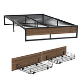 Vercelli Double Metal Bed Frame, Black
