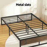 Vercelli Double Metal Bed Frame, Black