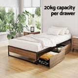Vercelli Single Metal Bed Frame, Black