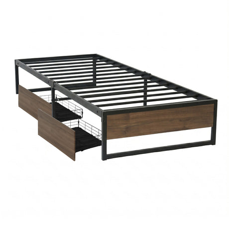 Vercelli Single Metal Bed Frame, Black