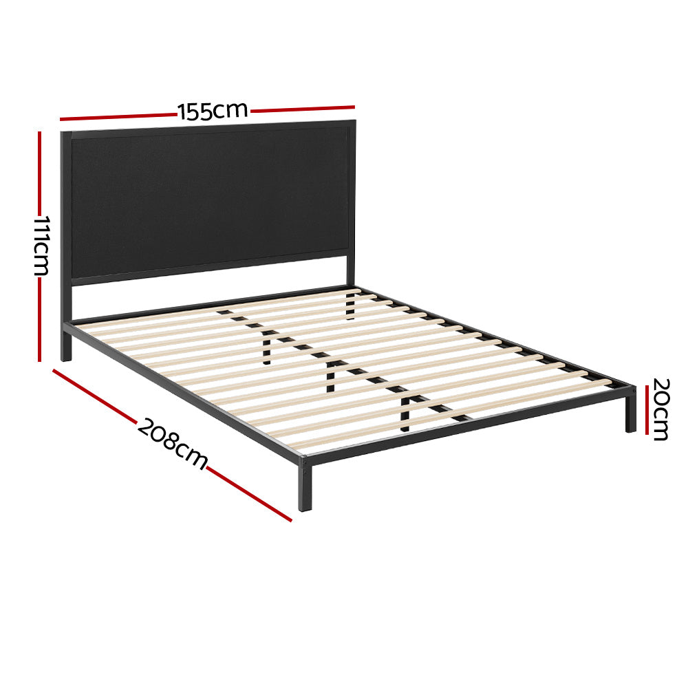 Artiss PADA Queen Size Metal Bed Frame