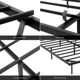 Artiss double floating metal LED bed frame showing 300kg capacity — Allure Home Collections