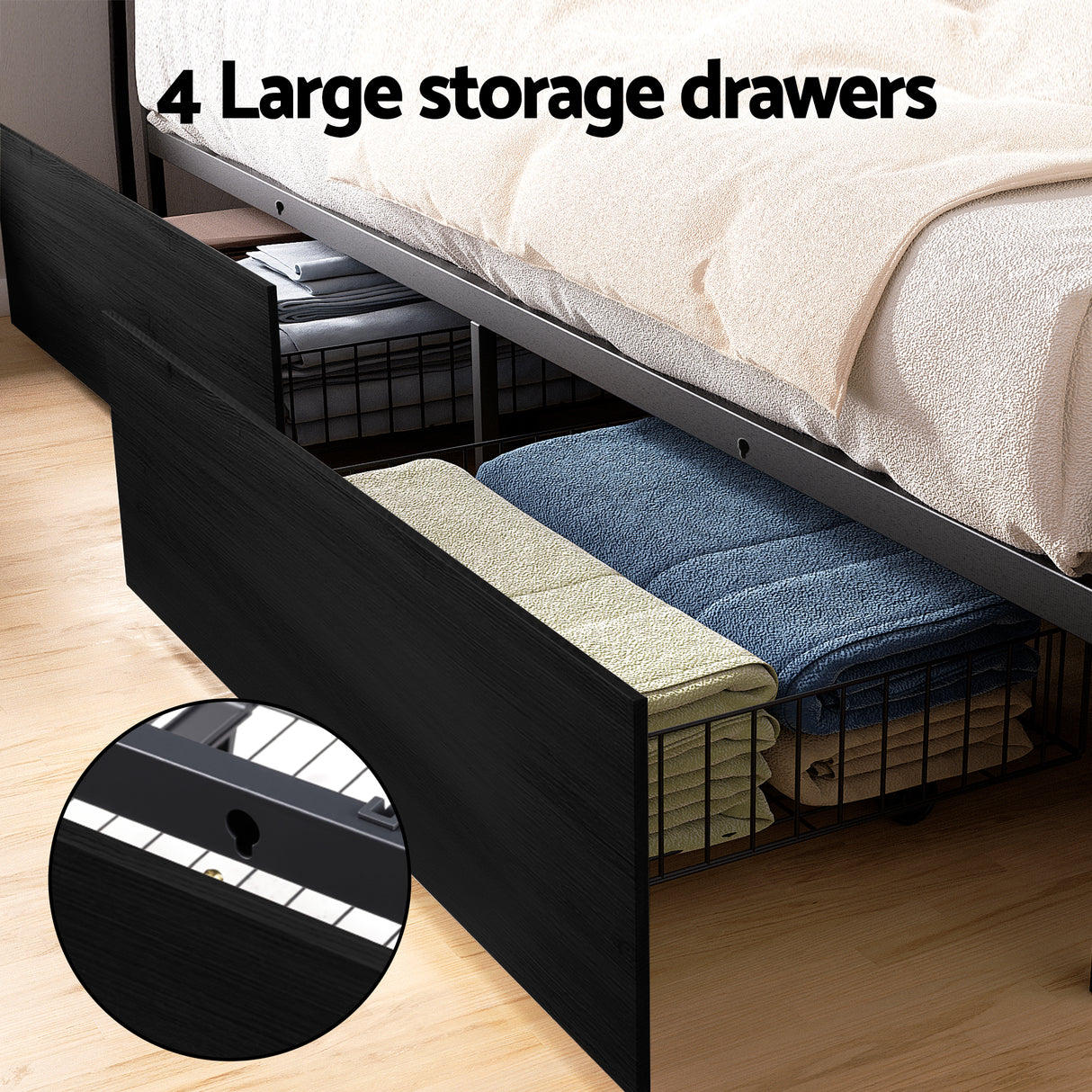 Saluzzo Metal Bed Frame