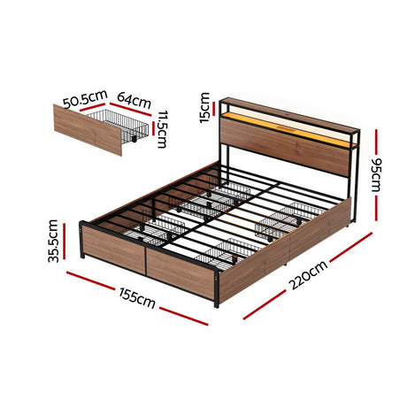 Saluzzo Metal Bed Frame