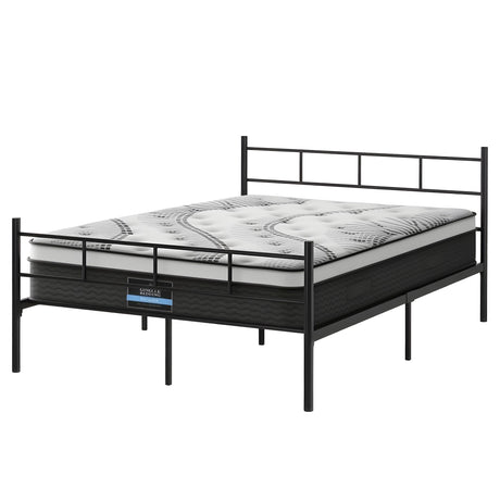 Alessandria Double Metal Bed Frame, Black
