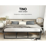 Artiss TINO king metal bed frame side profile — Allure Home Collections
