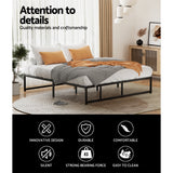 Artiss TINO bed frame styled in contemporary bedroom — Allure Home Collections