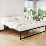 Artiss TINO king metal bed frame in minimalist design — full view — Allure Home Collections