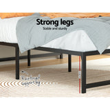 Artiss TINO bed frame steel slat and frame detail — Allure Home Collections