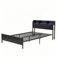 Imperia Black Single bed frame in a modern bedroom