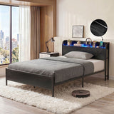 Imperia Single Metal Bed Frame, Black