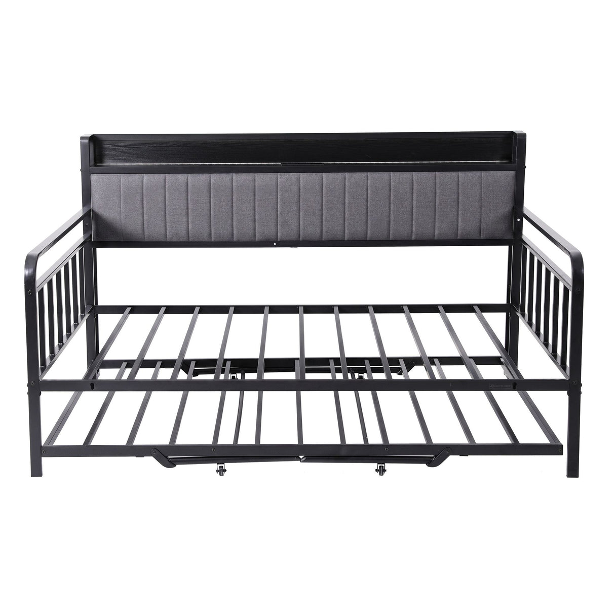 Chiavari Double Metal Bed Frame, Black