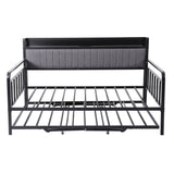 Chiavari Double Metal Bed Frame, Black