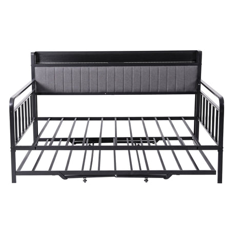 Chiavari Double Metal Bed Frame, Black