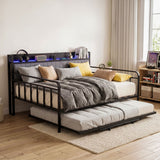 Chiavari Double Metal Bed Frame, Black