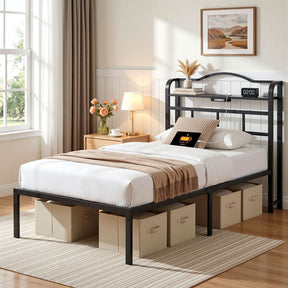 Portofino Black Single bed frame in a modern bedroom