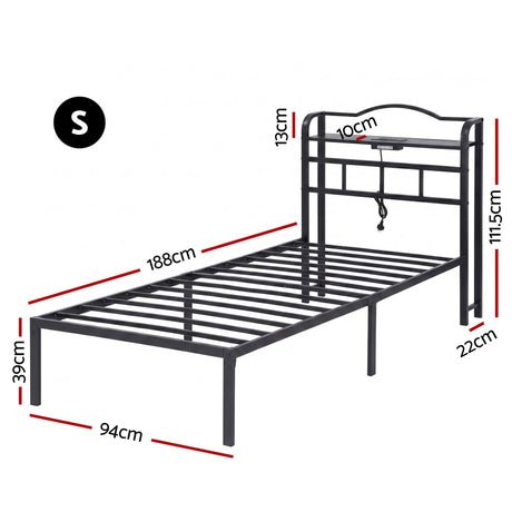 Portofino Metal Bed Frame
