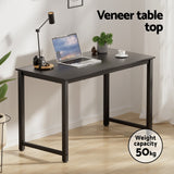 Kalbarri black office desk and chair set in a home office