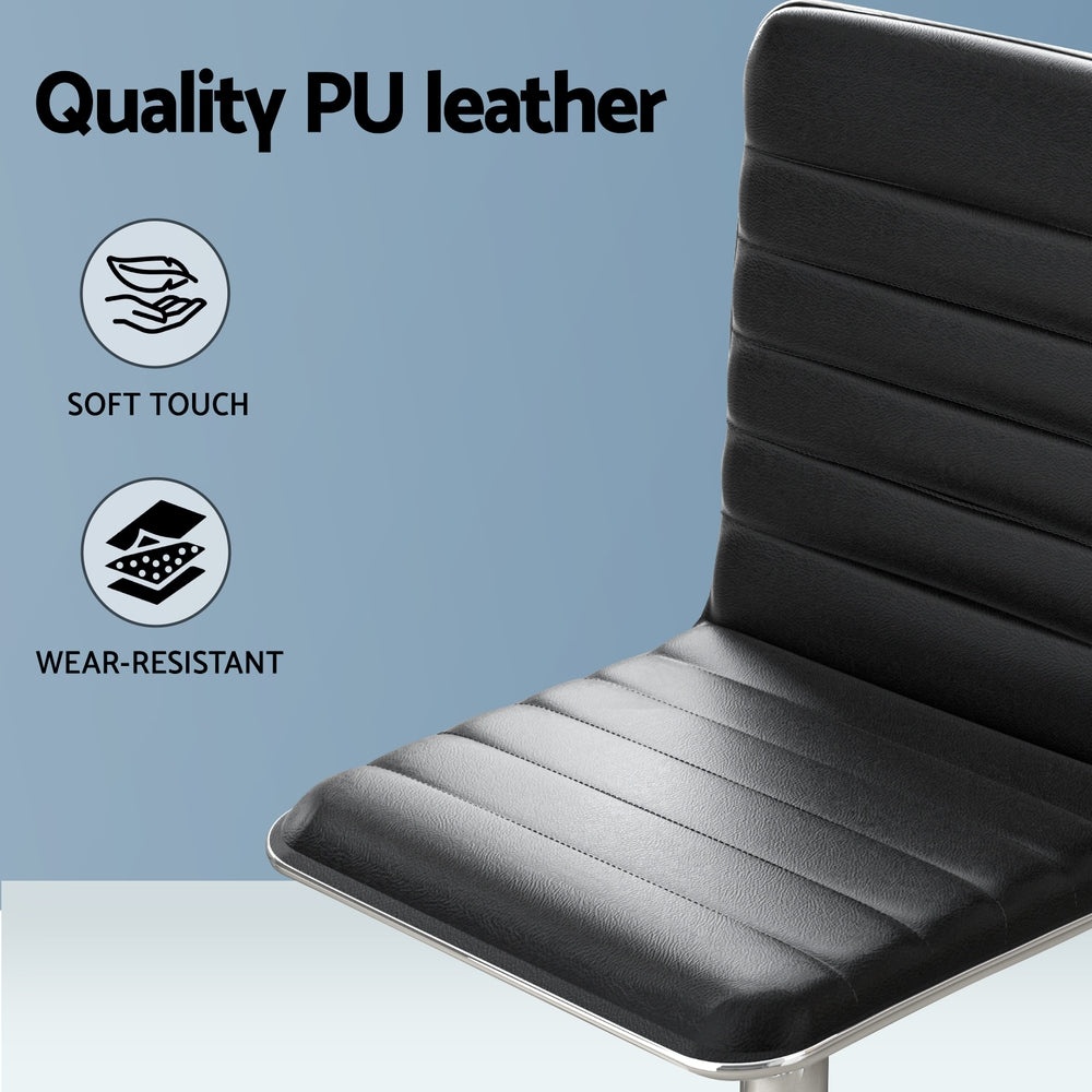 Kalbarri black office desk and chair set in a home office