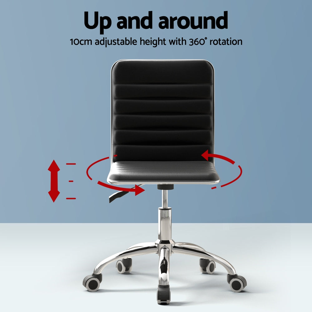 Kalbarri black office desk and chair set in a home office