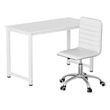 Kalbarri white office desk and chair set in a home office