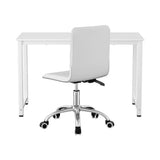 Kalbarri white office desk and chair set in a home office