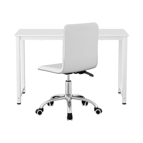 Kalbarri white office desk and chair set in a home office