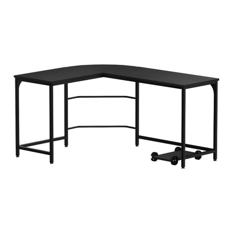Artiss L-Shape Computer Desk with CPU Stand Black Brown or Oak — Allure Home Collections