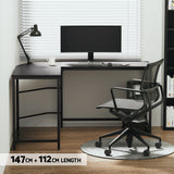 Artiss L-Shape Computer Desk with CPU Stand Black Brown or Oak — Allure Home Collections