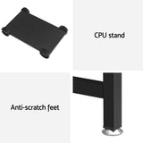 Artiss L-Shape Computer Desk with CPU Stand Black Brown or Oak — Allure Home Collections