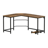 Watson brown L shaped corner computer desk in a home office