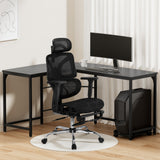 Artiss L-Shape Computer Desk and Ergonomic Mesh Chair Combo — Allure Home Collections