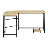 Artiss L-Shape Computer Desk with CPU Stand Black Brown or Oak — Allure Home Collections
