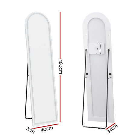 Apollo Bay LED Full Length Mirror, Arched 160cm