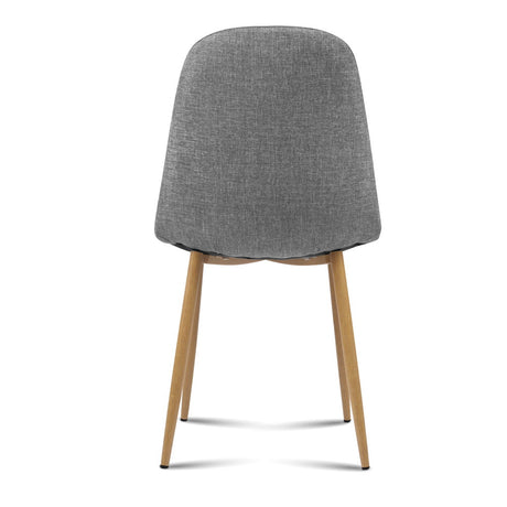 Stirling Dining Chair 4pcs, Grey Linen