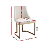 Aldgate Dining Chair 2pcs, Beige Linen