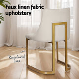 Aldgate Dining Chair 2pcs, Beige Linen