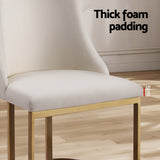 Aldgate Dining Chair 2pcs, Beige Linen
