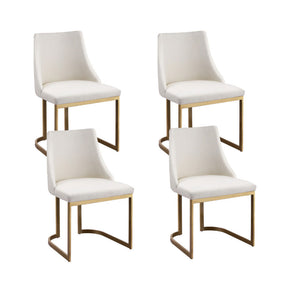Birdwood beige linen dining chairs in a dining room