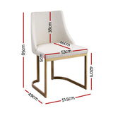 Artiss Balen Beige Linen Dining Chairs — Set of 4 — Allure Home Collections