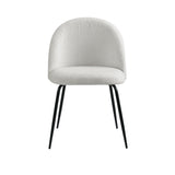 Angaston Winged Dining Chair, White Sherpa 2pcs