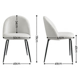 Hahndorf Winged Dining Chair, White Sherpa 6pcs