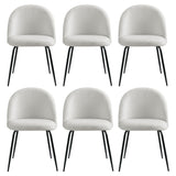 Hahndorf Winged Dining Chair, White Sherpa 6pcs